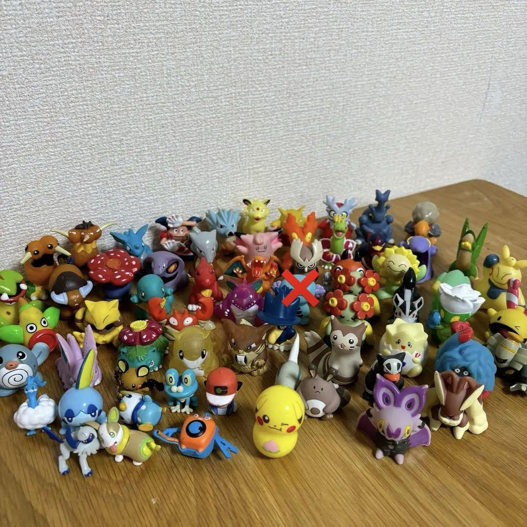 まとめ売り ポケットモンスター ポケモンキッズ 指人形 ソフビ53体 ポケモンキッズ 指人形 ソフビ フィギュア 53個+おまけ まとめ