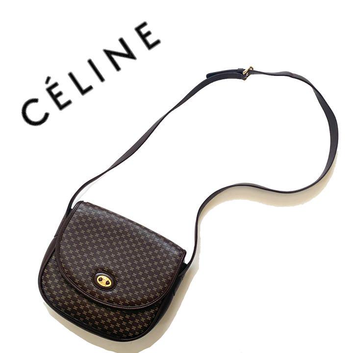 ショッピング価格 celine セリーヌ マカダム柄 ショルダーバッグ