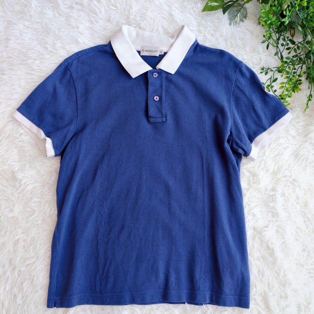 ■ 美品 ■ MONCLER ネイビー ポロシャツ S