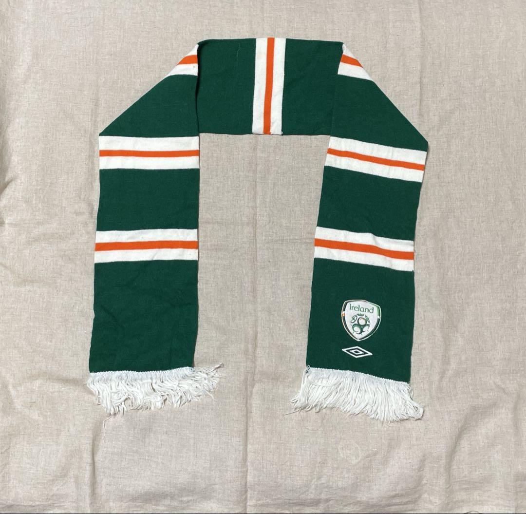 【001】アンブロ　サッカーマフラー　アイルランド　IRELAND　レア