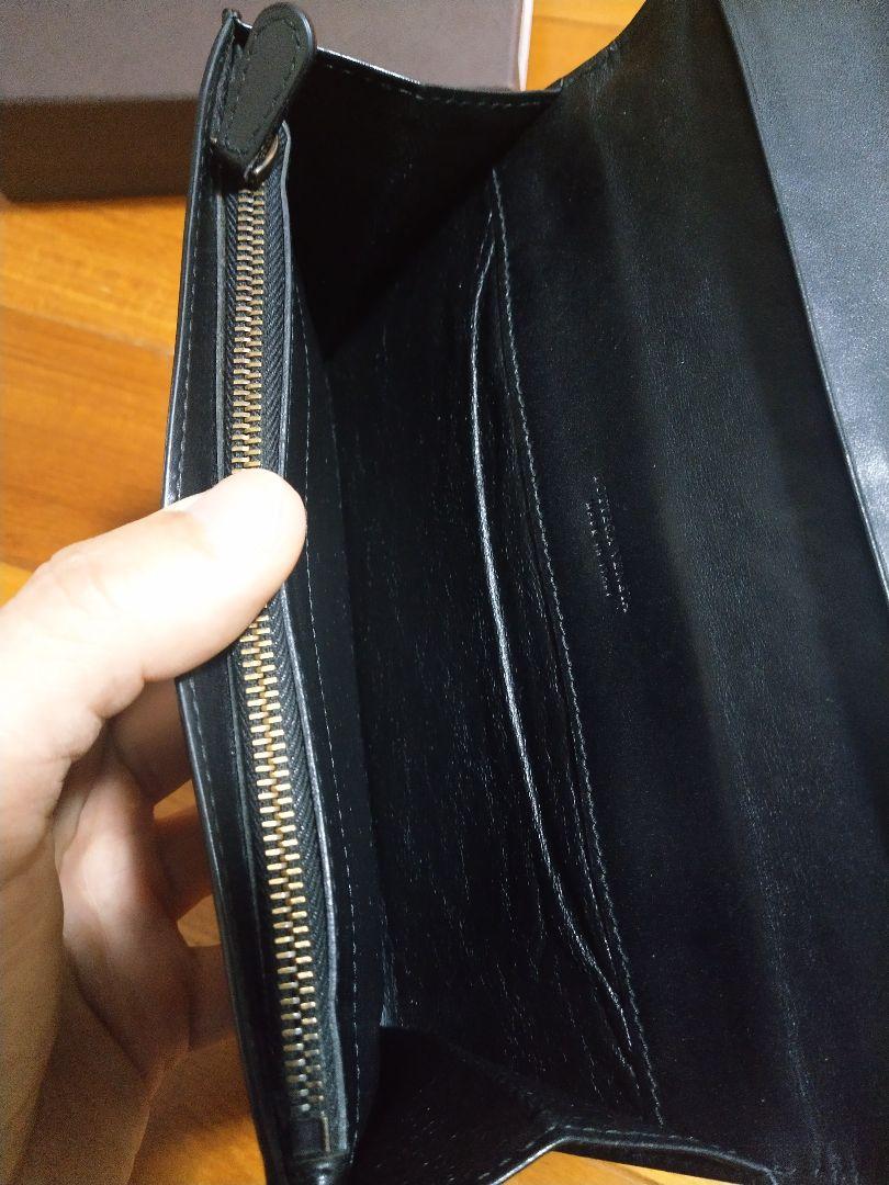 BOTTEGA VENETA 長財布 黒 カーフレザー BOTTEGA VENETA 長財布 黒 カーフレザー