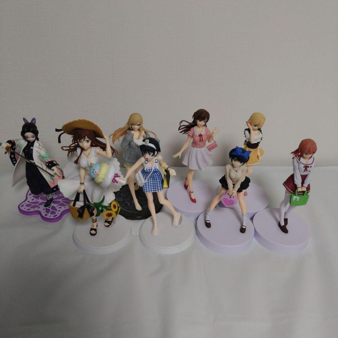 【箱無し】美少女フィギュアまとめ売り　８体セット　かのかり、鬼滅の刃、着せ替え