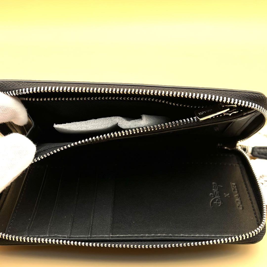 【美品】COACH ディズニーデザイン 長財布 ブラック