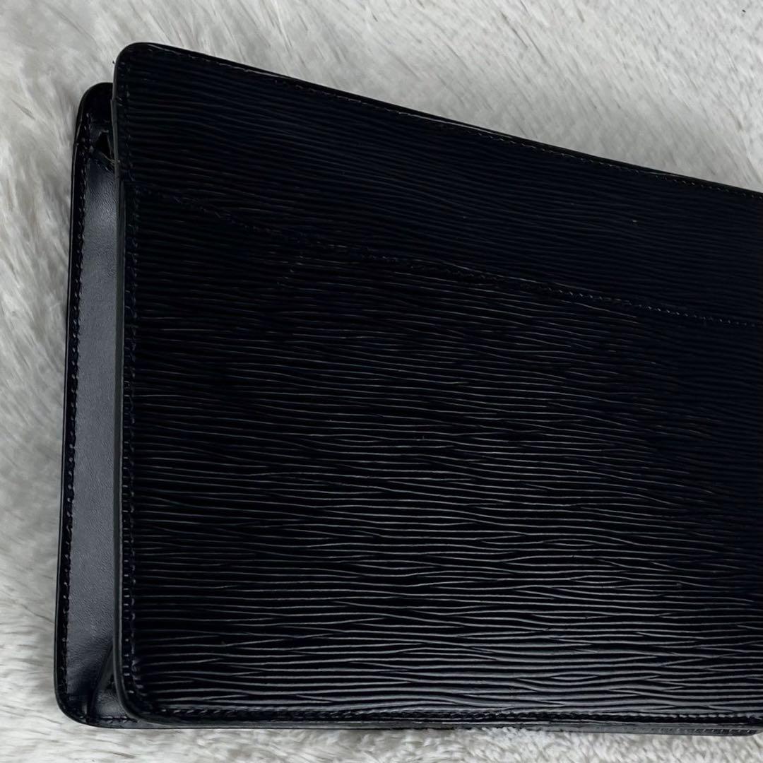 極美品 ルイヴィトン レザー クラッチバッグ オム エピ ファスナー 