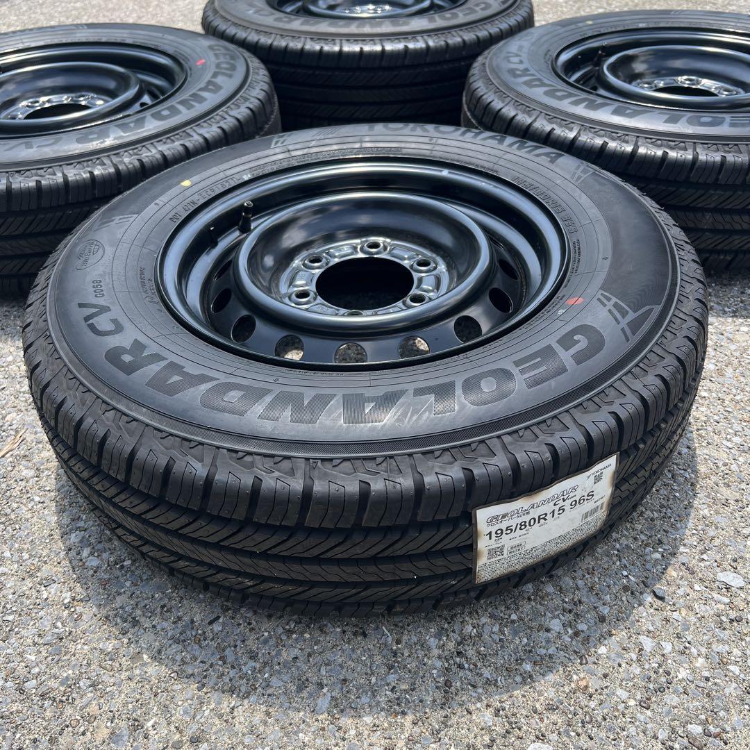 ★新車外し・新品タイヤ★ ハイエース 純正ホイール & YOKOHAMA 4本