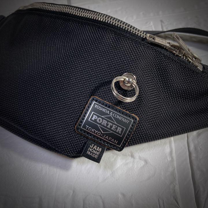 【極美品】PORTERジャムホームメイド ウエストバッグ ウエストポーチ コラボ JAM HOME MADE ジャムホームメイド ポーター PORTER スタッズ