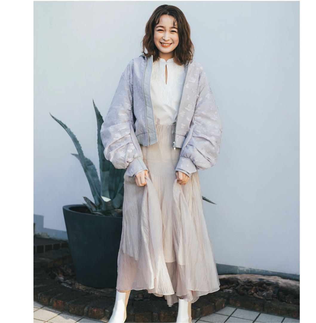 のユーティ Lily オーガンジーカットJQブルゾン 2022spring 4VSsC-m39772256689 Brown ジャケット