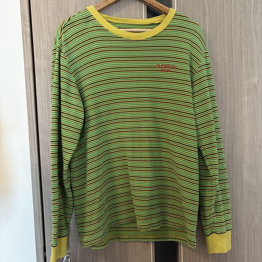 Supreme Raised Stripe L/S Top ロング M