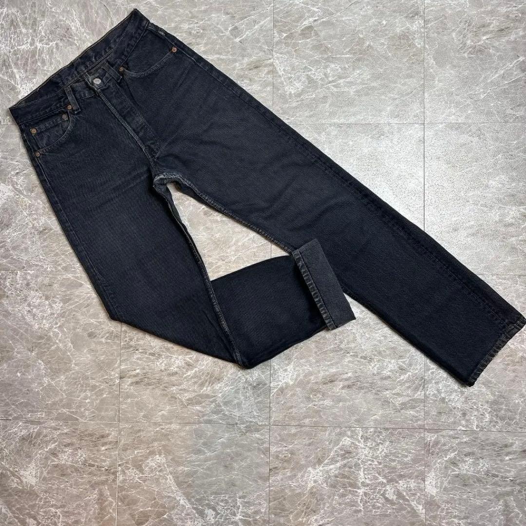 Levi's USA 501xx 29 後染め ブラックデニムパンツ リーバイス