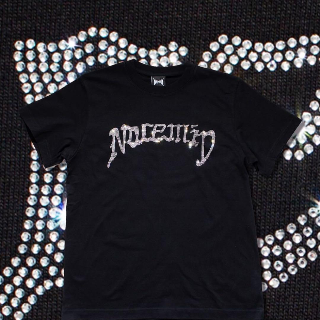 noremid RHINESTONE TEE BLACK M