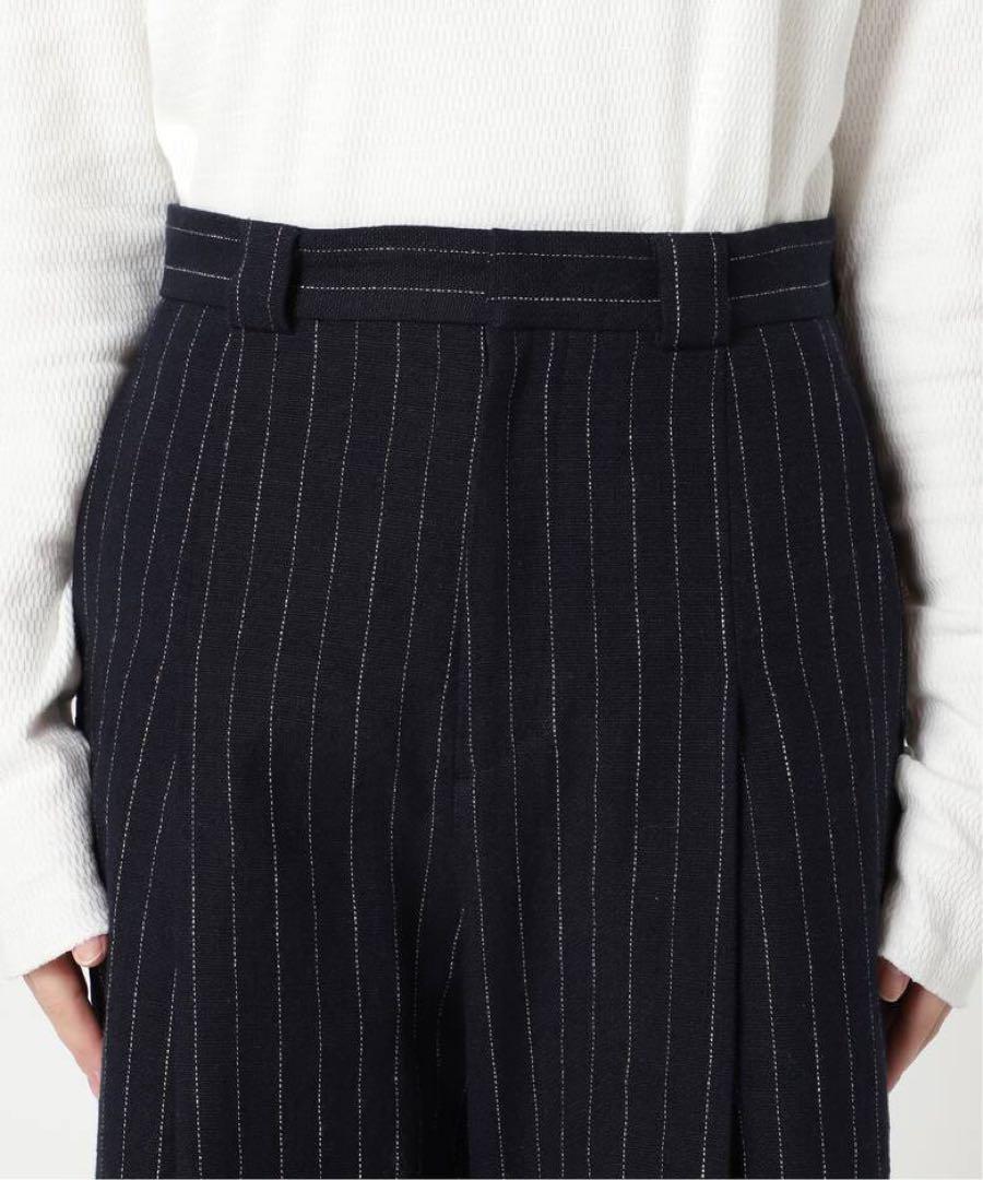 極美品 Plage プラージュOne Tuck Wide パンツ リネン100