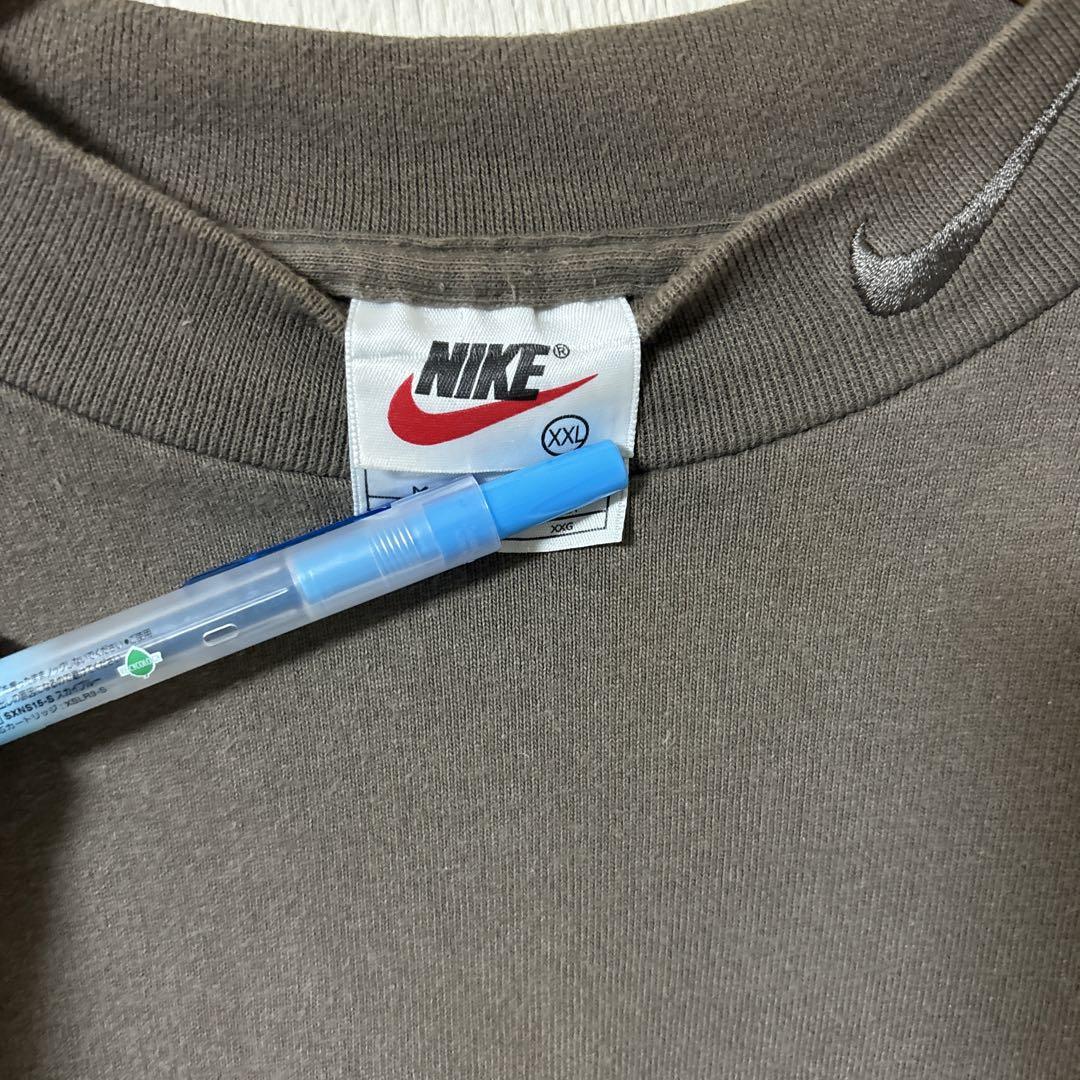 ヴィンテージ　ナイキ　モックネック　ブラウン　XXL