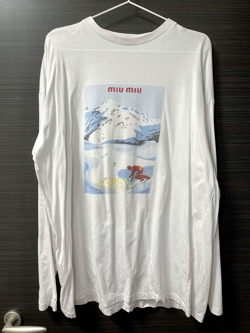 miumiu ミュウミュウ プリントロンT ホワイト