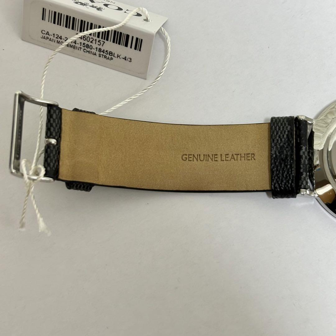 ✨️未使用級 COACH クォーツ腕時計 チャールズ シグネチャー レザー 箱付