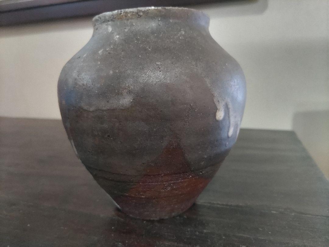 希少品！西岡小十　窯変壷（高15.3㎝）共箱・無傷