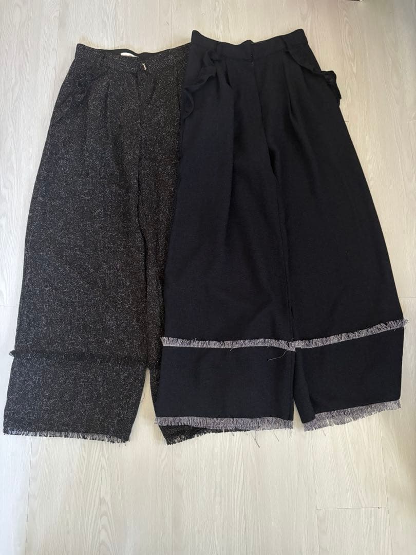 AnnMiru ツイードパンツS