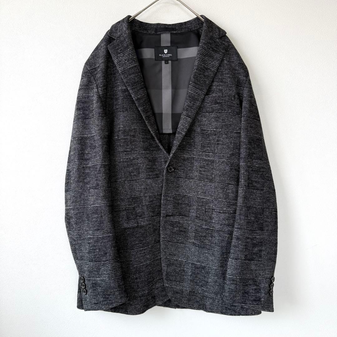 【未使用級✨】ブラックレーベルクレストブリッジ グレンチェックウールジャケットL