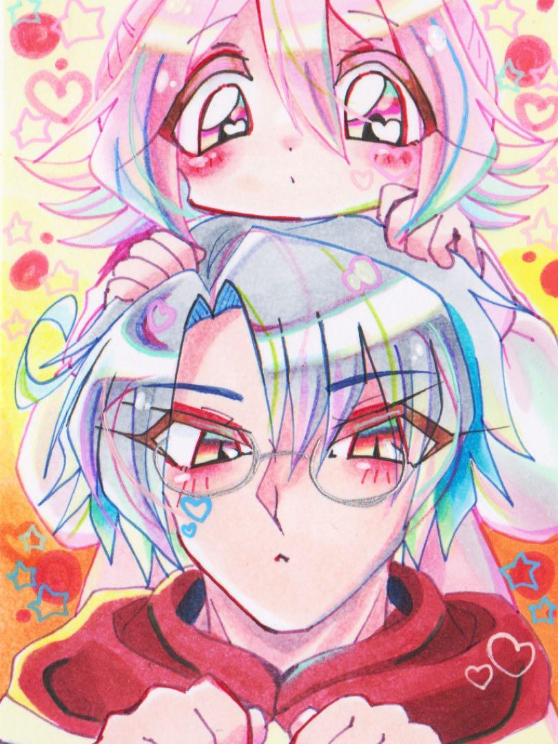 手描き アナログ イラスト オリジナル 男の子 - メルカリ