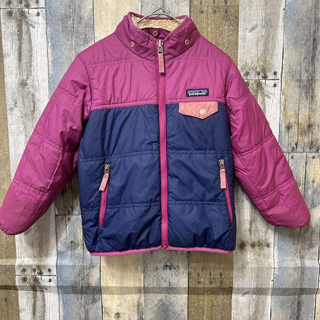 Patagonia リバーシブルボアジャケット　フード付き 防寒　アウトドア