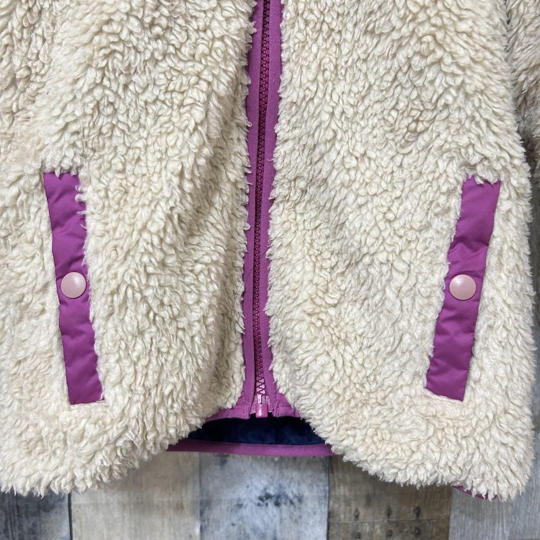 Patagonia リバーシブルボアジャケット　フード付き 防寒　アウトドア