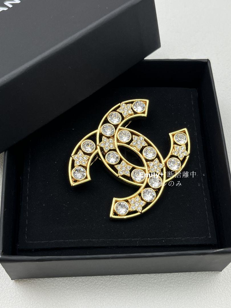 CHANEL シャネル CCロゴ ブローチ ゴールド