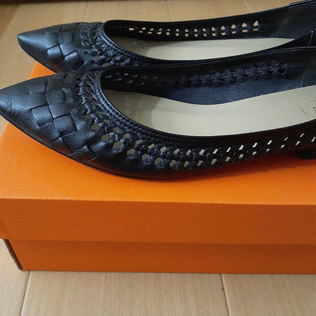 LE TALON☆ フラット ポインテッドトゥ サシメッシュ　25㎝
