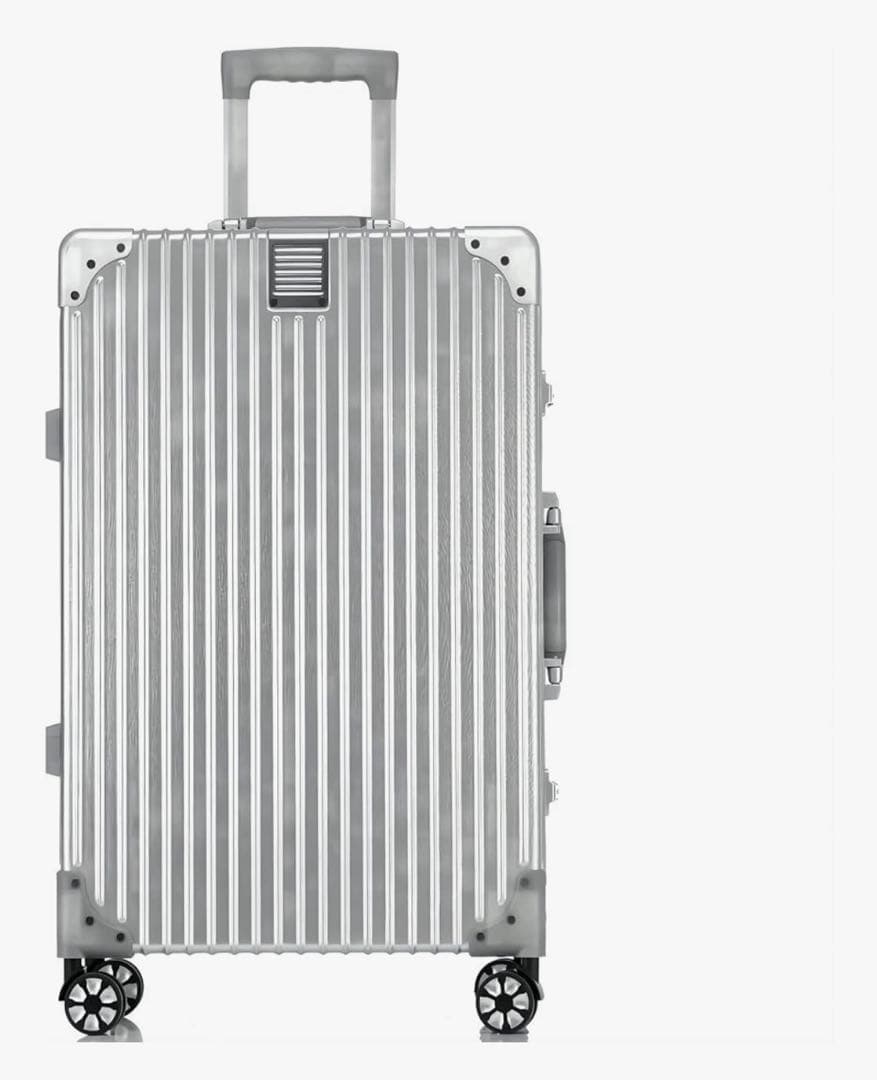 銀色 スーツケース アルミフレーム キャリー ケースシルバー Lサイズ 80L 銀色 スーツケース アルミフレーム キャリー ケースシルバー Lサイズ 80L