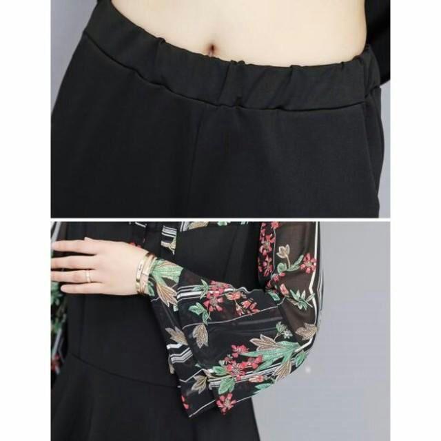 セットアップ 上下セット フレア袖 花柄 ehqdt-m39788689820 レディース パンツセット 長袖 格安再入荷
