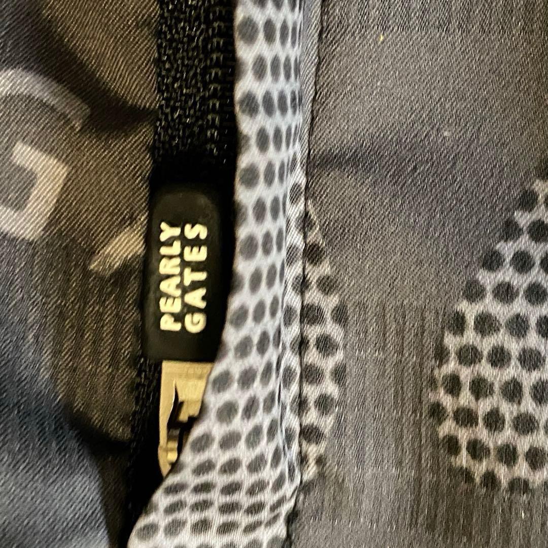 PEARLY GATES 迷彩柄 ジャケット白黒ロゴ入りサイズ0 PEARLY GATES 迷彩柄 ジャケット白黒ロゴ入りサイズ0