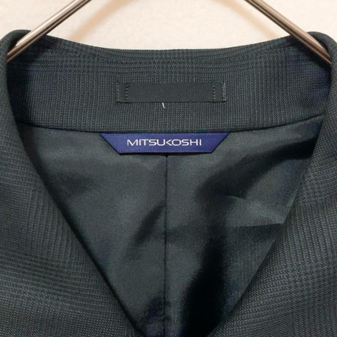 ミツコシ ドーランドハウス ロングコート BB5 ブラック ウール シルク混 ミツコシ ドーランドハウス ロングコート BB5 ブラック ウール シルク混