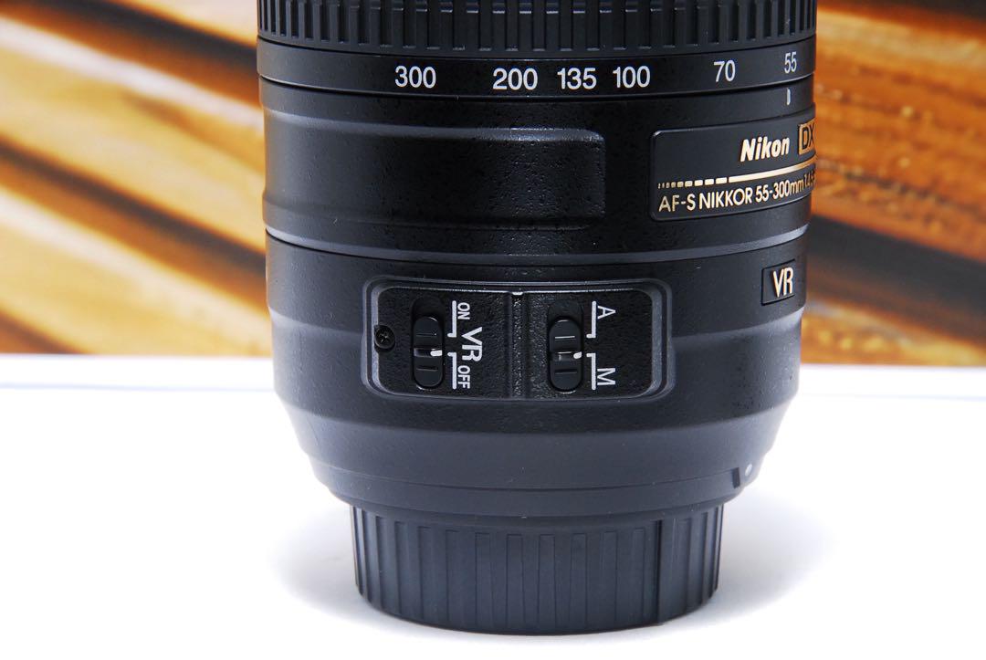 ❤️超望遠❤️手ぶれ補正❤️Nikon AF-S 55-300mm VR Nikon AF-S 55-300mm☆超望遠レンズ☆手ぶれ補正付☆美品