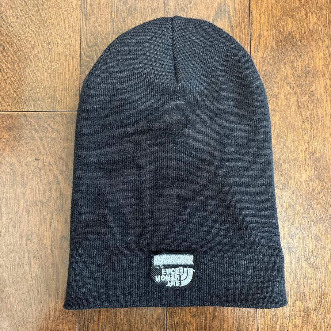 シュプリーム ノースフェイス ニット帽 黒 Beanie コラボ シュプリーム ノースフェイス ニット帽 黒 Beanie コラボ