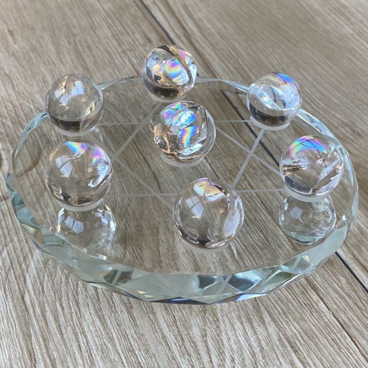 六芒星アイリス水晶で結界を作る/水晶六芒星/パワーストーンブレスレット
