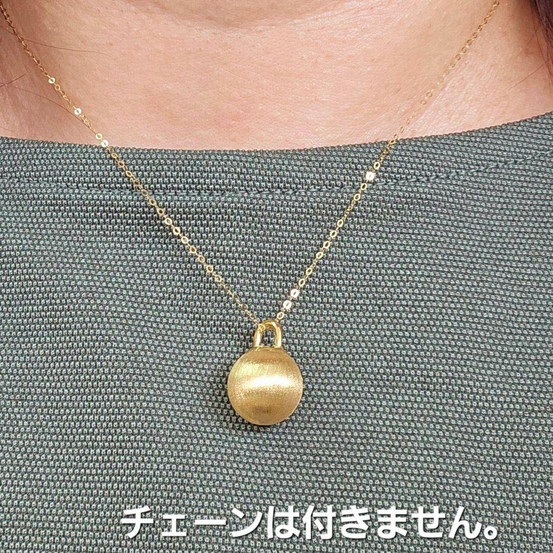 k ボリューム！ 18金 K18 YG ボールデザイン ペンダントトップ 存在感抜群！ボリューム 18金 K18 YG ボールデザイン ペンダント