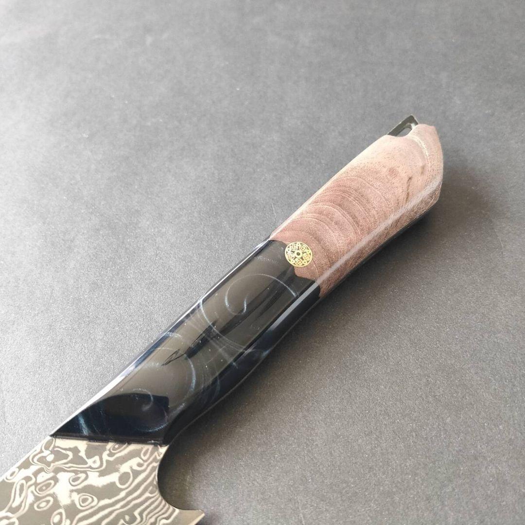 VG10 67層ダマスカスペティナイフ 130mm【玄武】
