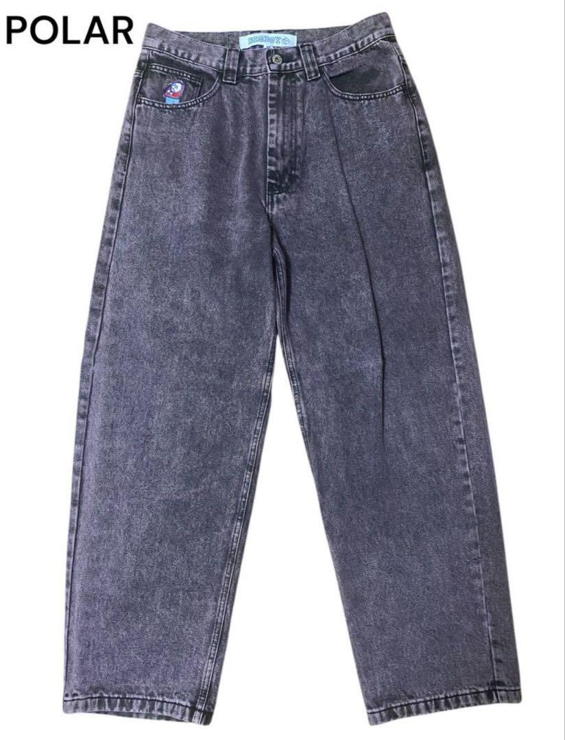 polar skate big boy 紫 POLAR SKATE CO. BIG BOY JEANS PURPLE BLACK