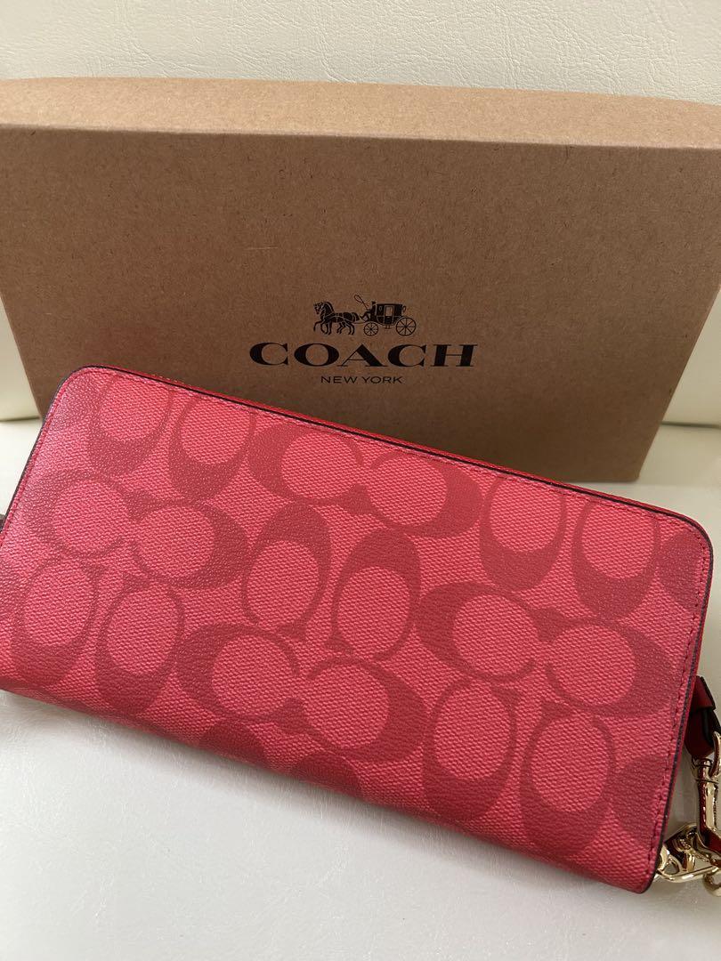 コーチ COACH 長財布 レッド