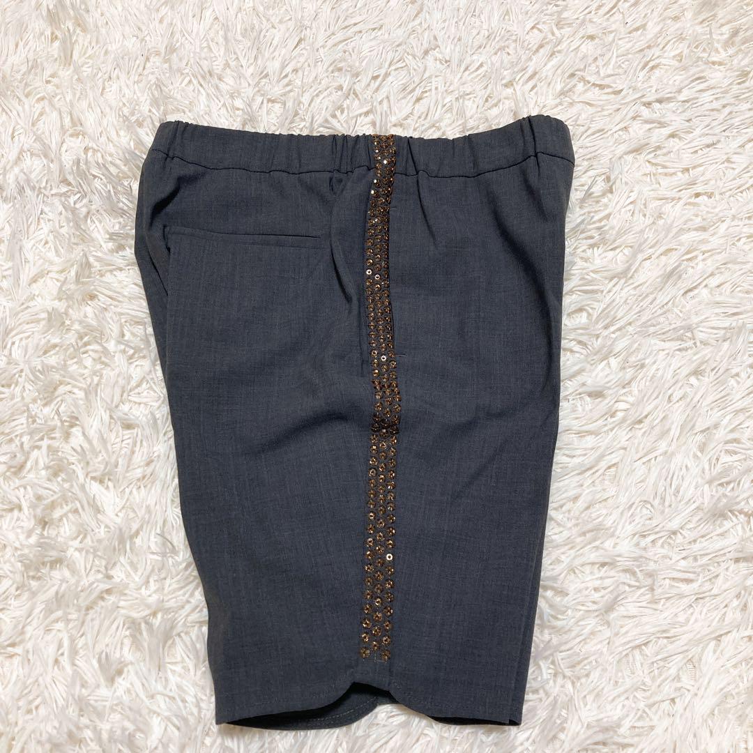 極美品ブルネロクチネリ　ショートパンツ　モニーレ　42 XL グレー　ジャージー