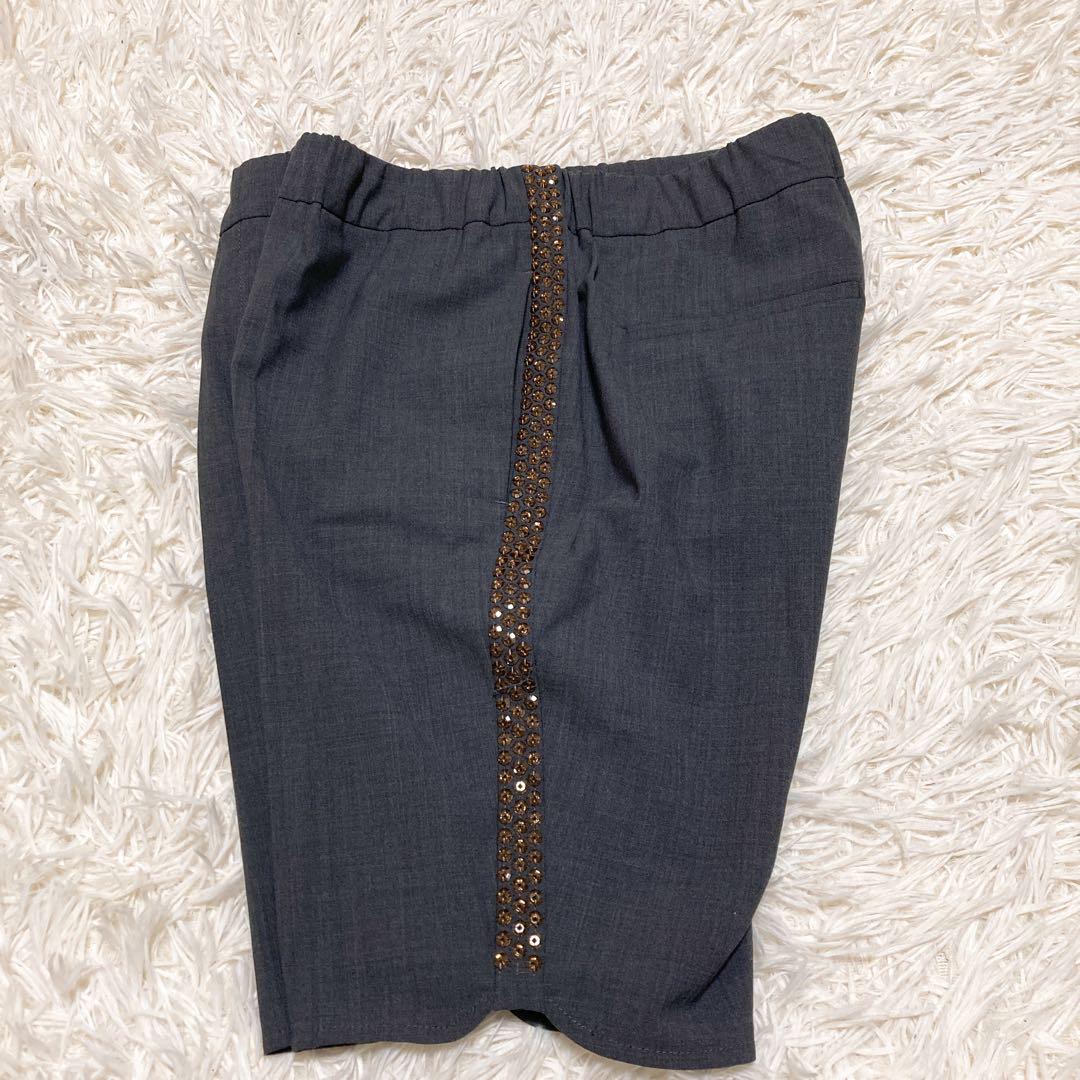極美品ブルネロクチネリ　ショートパンツ　モニーレ　42 XL グレー　ジャージー
