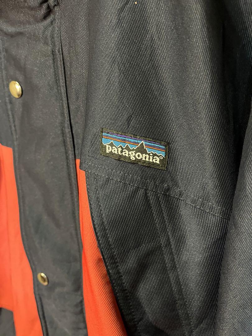 パタゴニア　ポリエステルジャケット　XL  ネイビー×オレンジ　ブランド古着