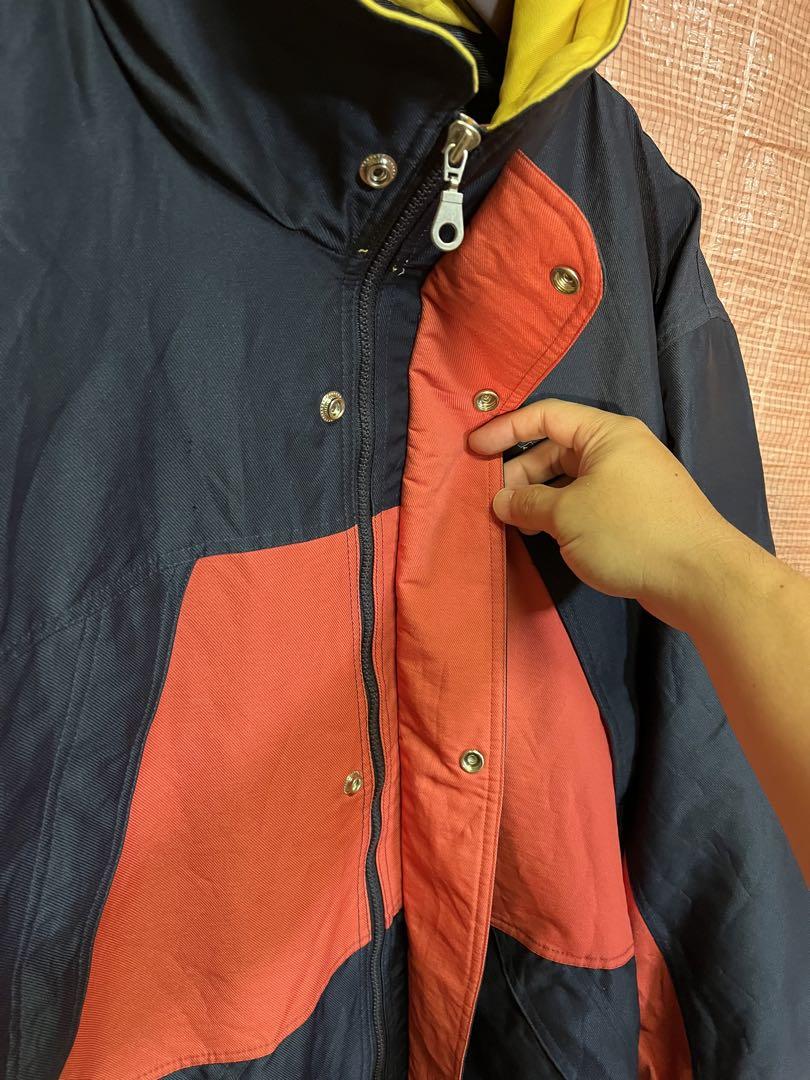 パタゴニア　ポリエステルジャケット　XL  ネイビー×オレンジ　ブランド古着