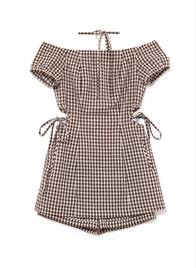 ワンピース andmary Becky check mini dress