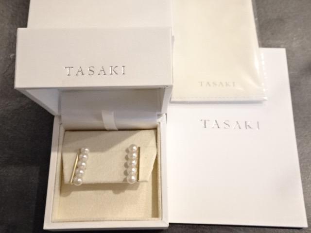 【美品】TASAKI　タサキ　バランスプラスピアス　イエローゴールド　あこや真珠