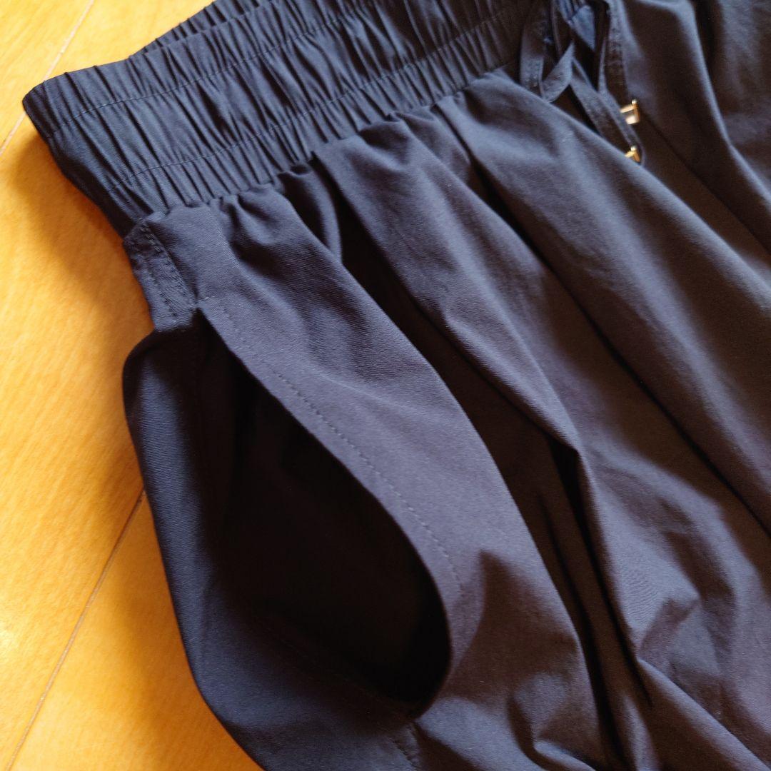 HOKUAO⭐︎　チャコット　タフタロングガウチョパンツ　Sサイズ　黒