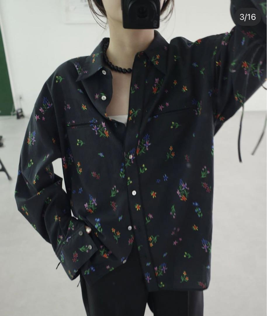 SLOBE IENA margaux/マルゴーflowerwestern シャツ