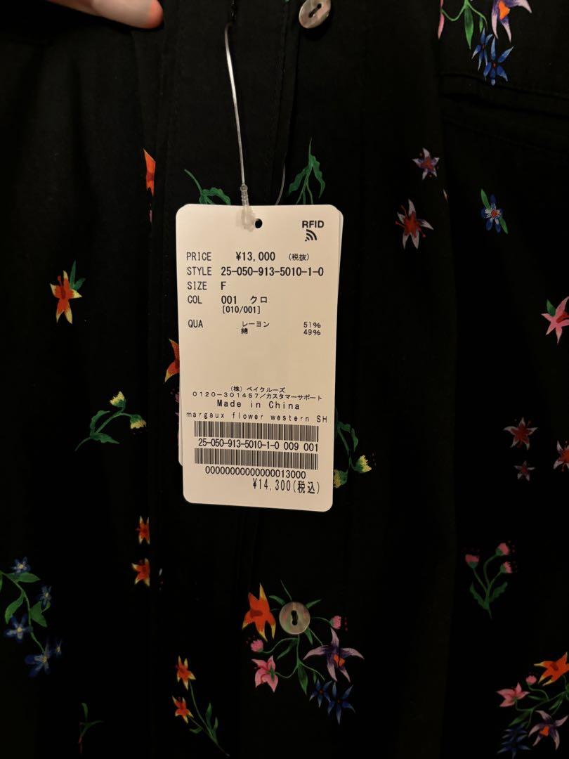 SLOBE IENA margaux/マルゴーflowerwestern シャツ
