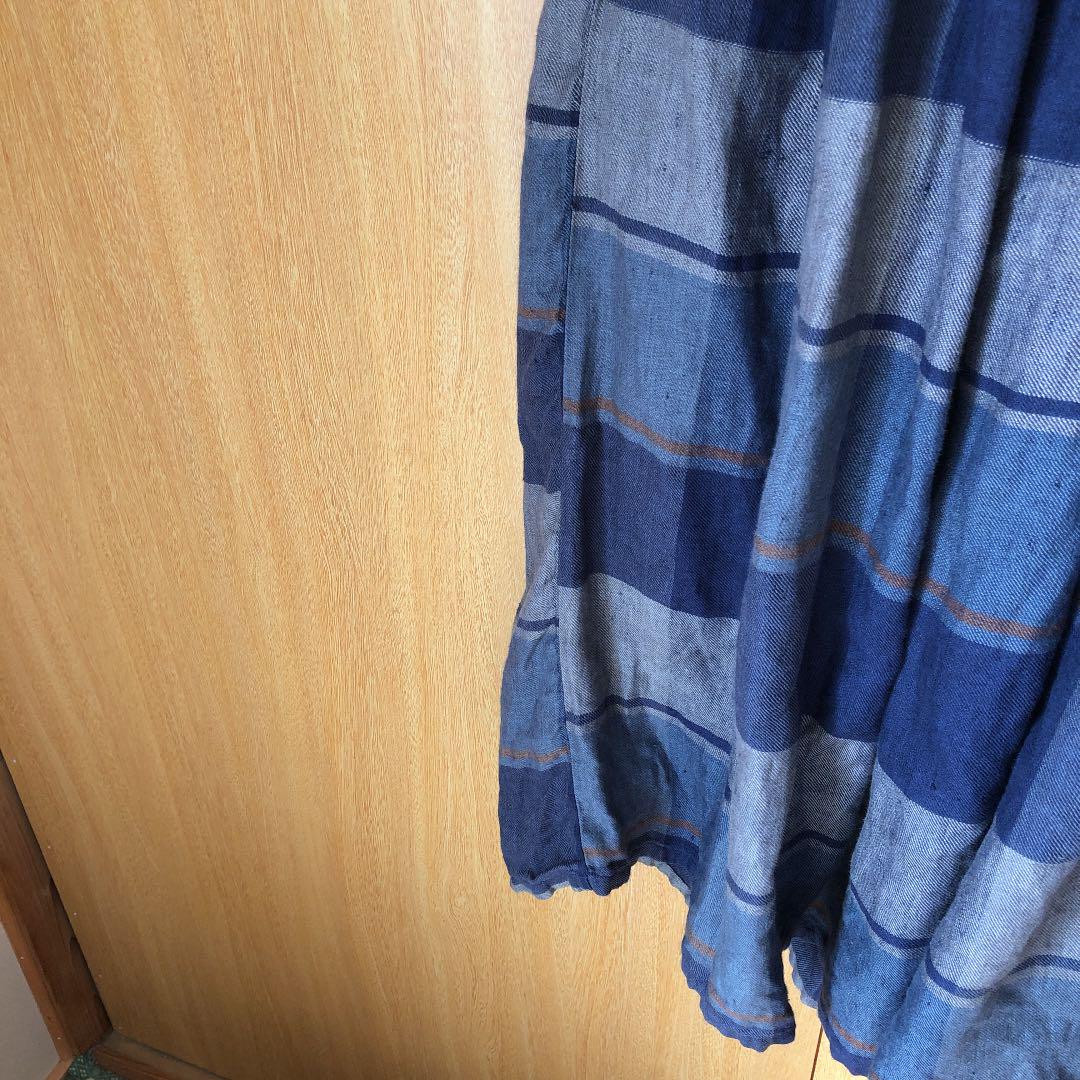 新作入荷限定SALE tumugu ツムグ リネンチェックスカート de7jA-m39819132047 好評