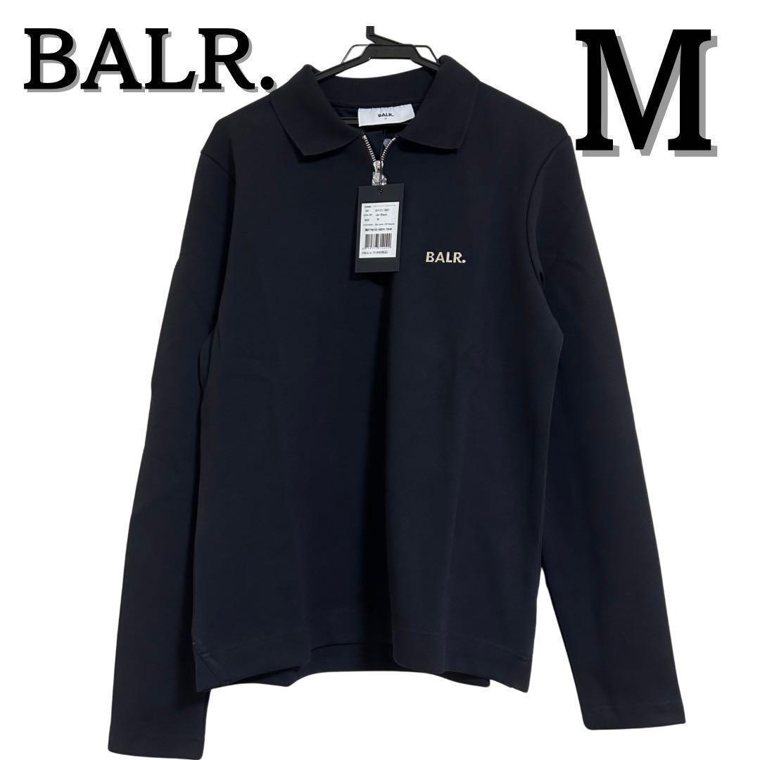 BALR. ブラック 長袖 ポロシャツ M SIZE