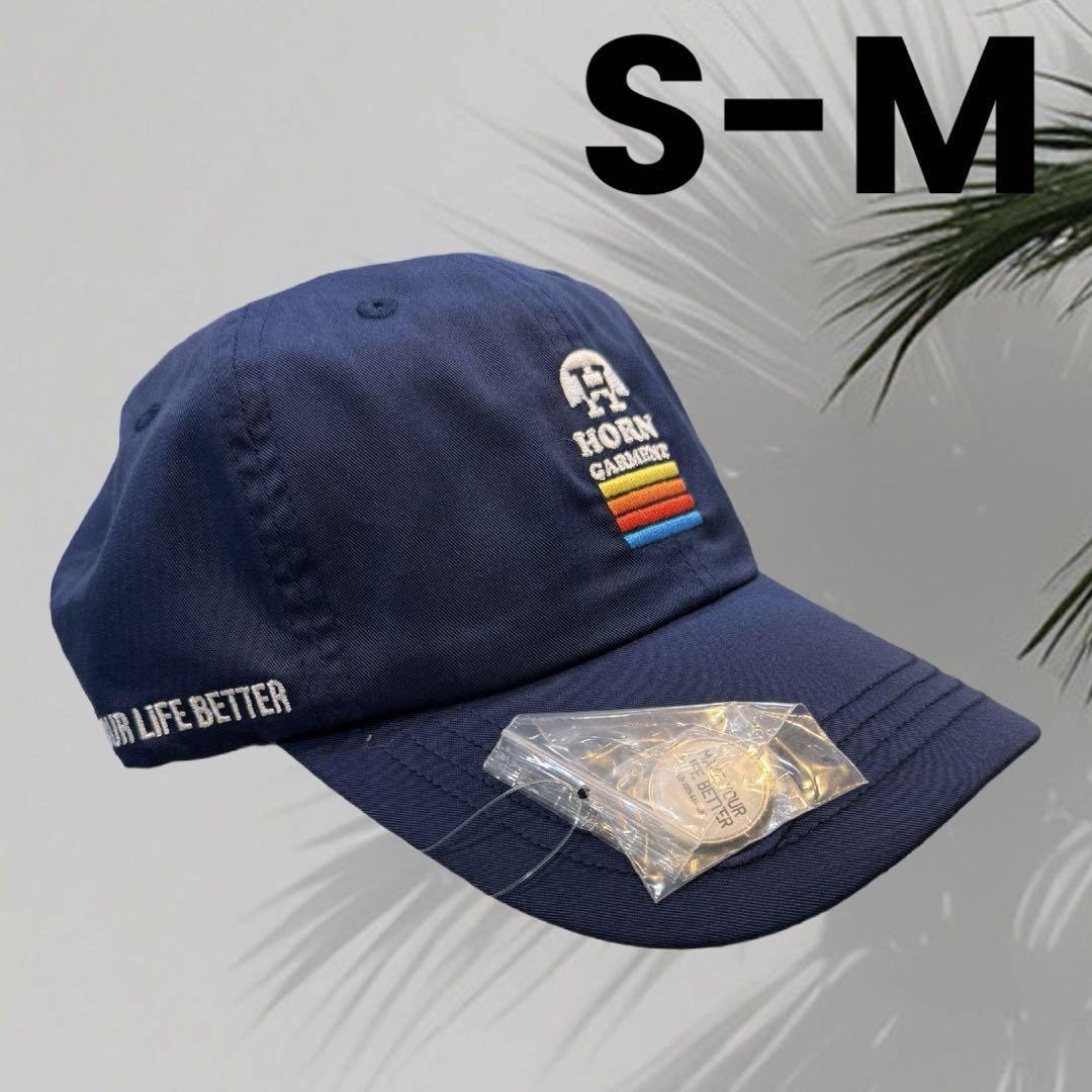 【新品】ホーンガーメント　キャップ　ネイビー　S M