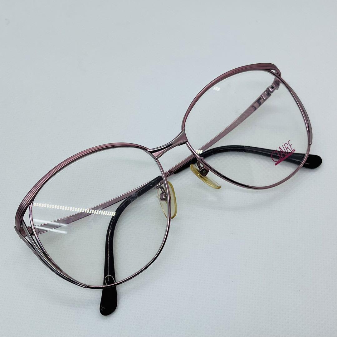 ヴィンテージ CITIZEN CLAIRE 眼鏡フレーム ピンク レトロ 日本製